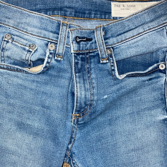 Fringe cut MID RISE RAG & BONE light DENIM - Picture 3 of 4